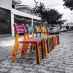 Cnc Laser Cut Wooden Colorful Chairs Free CDR Vectors Art - Dezin