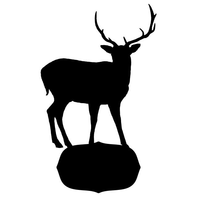 Deer Blanks for address plates Drawings for laser and plasma cutting dxf, dwg - Dezin