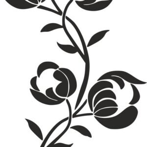 Flower Pattern Stencil Vector Free Vector - Dezin.info