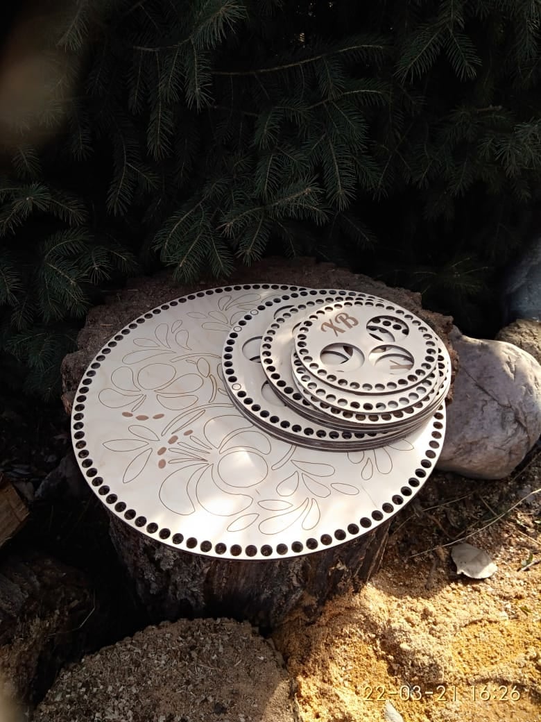 Laser Cut Bottoms For Knitting Baskets Ai File - Dezin