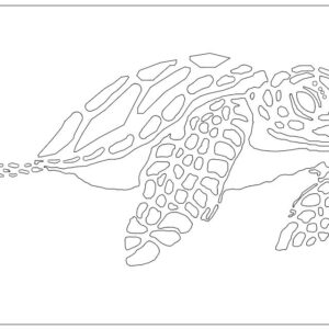 Laser Cut Sea Turtle Free Vector dxf Download - Dezin.info