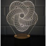 Laser Cut Spiral Lamp Layout - Dezin