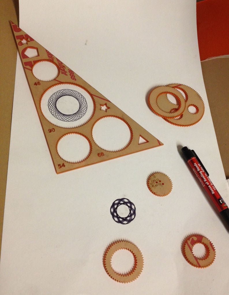 Laser Cut Spirograph Drawing Toy DXF