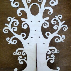 Laser Cut Jewelry Tree Stand Acrylic Free Vector - Dezin.info