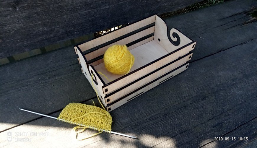 Yarn Box Laser Cut SVG  Laser Basket For Knitting (2787538)