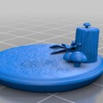 Mushroom Base 3D STL Model - Dezin