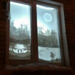 New Year Window Decoration Free CDR Vectors Art - Dezin