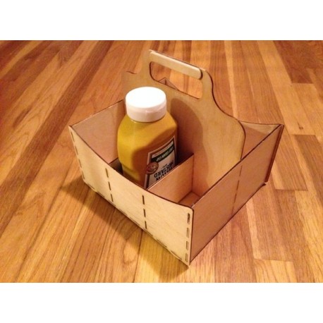Picnic Caddy Storage Template Free DXF File - Dezin