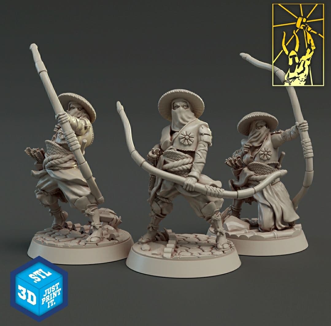 Ashigaru Bow 3d Print Files Stl Dezin