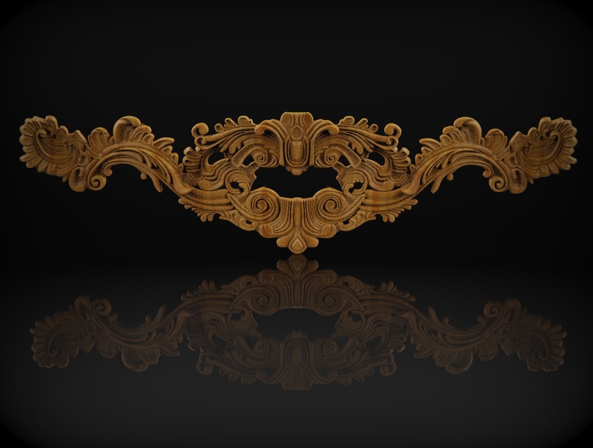 Decor Wood Overlays, Decorative Wood Onlays, Relief Woodworking, CNC Wood Carving Design, 3D STL for CNC Router - Dezin
