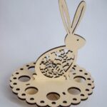 Easter bunny egg stand CDR File - Dezin