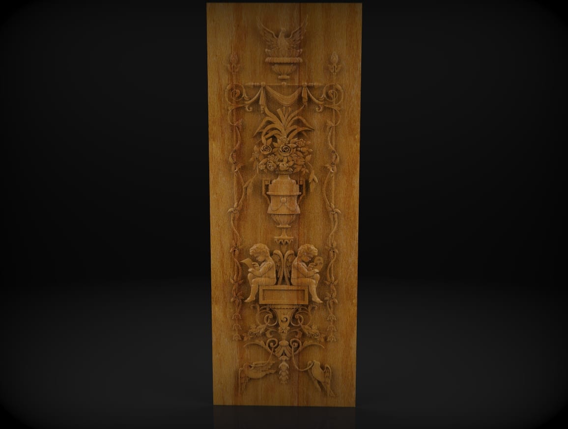 Frame Decorative Overlays, 3D STL Models for CNC Router, Relief Woodworking - Dezin