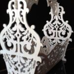 Laser Cut Basket with Handle Planter Flower Box CDR File - Dezin
