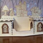 Laser Cut Castle Pencil Holder Desk Storage Organizer DWG File - Dezin Laser Cut Castle Pencil Holder Desk Storage Organizer DWG File Free Download - 3axis.co