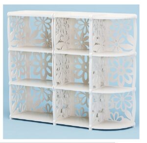 Laser Cut Decorative Shelf Bookcase Free CDR Vectors Art