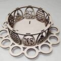 Laser Cut Easter Egg Holder 12 Egg Rack Free Vector cdr Download - 3axis.co