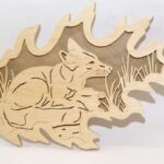 Laser Cut Panel fox, fox CDR File - Dezin