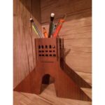 Laser Cut Pencil Holder Layout Free Vector - Dezin