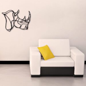 Laser Cut Rhino Wall Art Home Decor Ideas Free CDR Vectors Art
