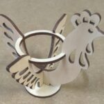 Laser Cut Rooster and hen for easter CDR File - Dezin