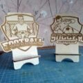 Laser Cut Soccer Phone Stand DWG File Free Download - 3axis.co