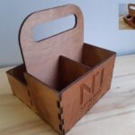 Laser Cut Spice Box with Handle CDR File - Dezin