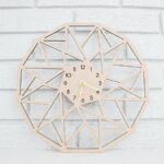 Laser Cut Spiral Clock for Home Decor SVG File - Dezin