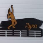 Laser Cut Tennis Medal Hanger Medal Display Rack CDR File - Dezin