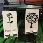 Laser Cut Tree Phone Stands CDR File - Dezin