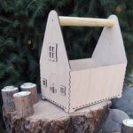 Laser Cut Wooden Gift Box Candy Basket Free AI File - Dezin
