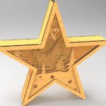 Laser Cut star Light Decoration Festive Lamp - Dezin