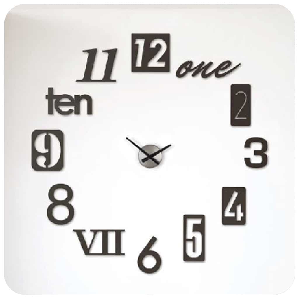 Modern Design Wall Clock Templates Free Vector - Dezin.info