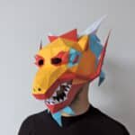 3d Papercraft - DIY Chinese Dragon Mask
