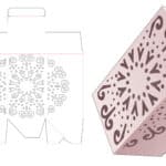 Auto_lock_bottom_box_with_mandala_stencil_die_cut_template - Dezin