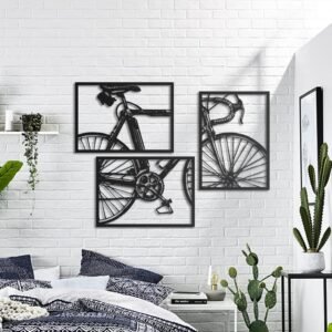 Bicycle Set, Metal Wall Sculpture, Metal Wall Decor, Gift For Cyclists