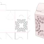 Cardboard_flip_bag_box_with_stenciled_mandala_die_cut_template - Dezin