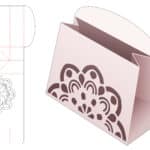 Cardboard_purse_with_mandala_stencil_die_cut_template - Dezin