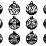 Christmas Baubles Toys Balls Ornament Free Vector File - Dezin