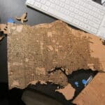 Engraved Wooden Vancouver Map DXF File - Dezin