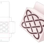 Hanging_box_with_curved_line_stencil_die_cut_template - Dezin