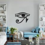 Horus Eye Metal Wall Art, Metal Wall Decor - Dezin