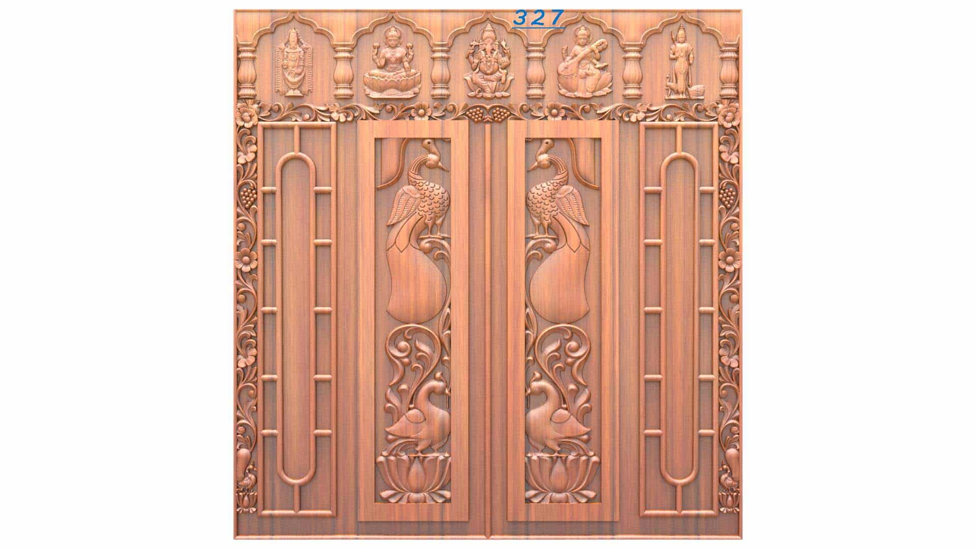 Laser Cut Door Relief Design 327 - Dezin