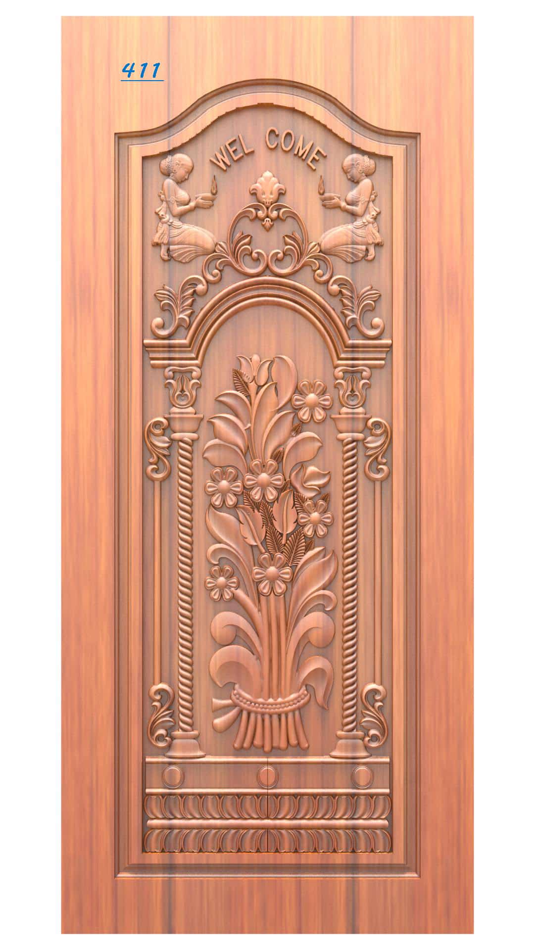 Laser Cut Door Relief Design 411 - Dezin