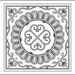 Laser Cut Pattern of Square Panel CDR File Free Vector - Dezin