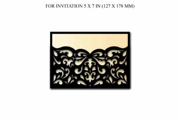 Laser Cut Pocket Envelope 3 Template - Dezin