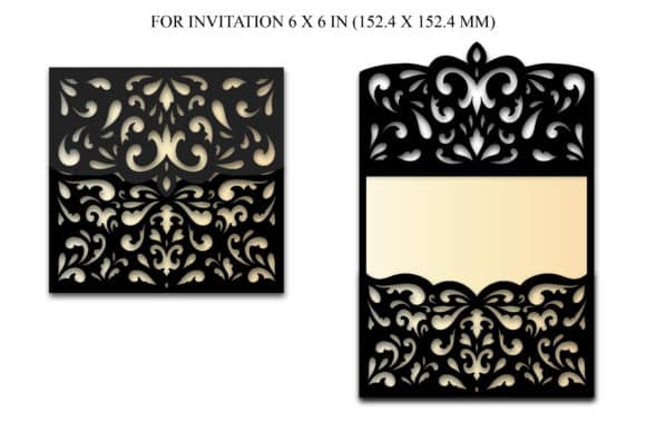 Laser Cut Pocket Envelope Template - Dezin