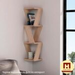 Laser Cut Wall Mounted Corner Shelf 18 mm - Dezin
