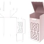 Locked_flip_box_with_line_stencil_die_cut_template - Dezin