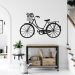 Metal Bicycle Wall Art, Metal Wall Decor, Metal Wall Art - Dezin