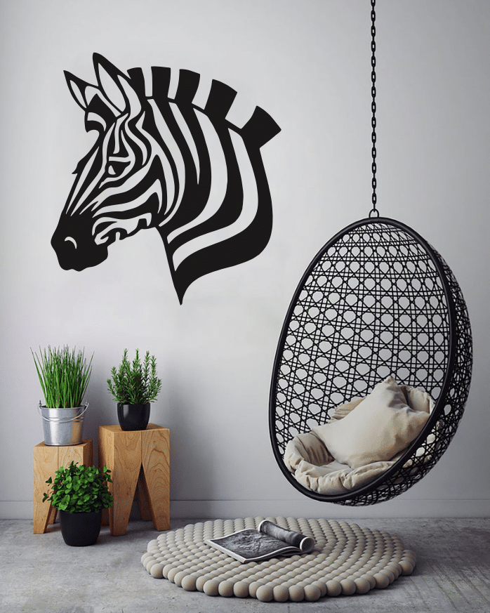 Metal Zebra Wall Art Metal Wall Decor Metal Wall Art Metal Sign - Dezin